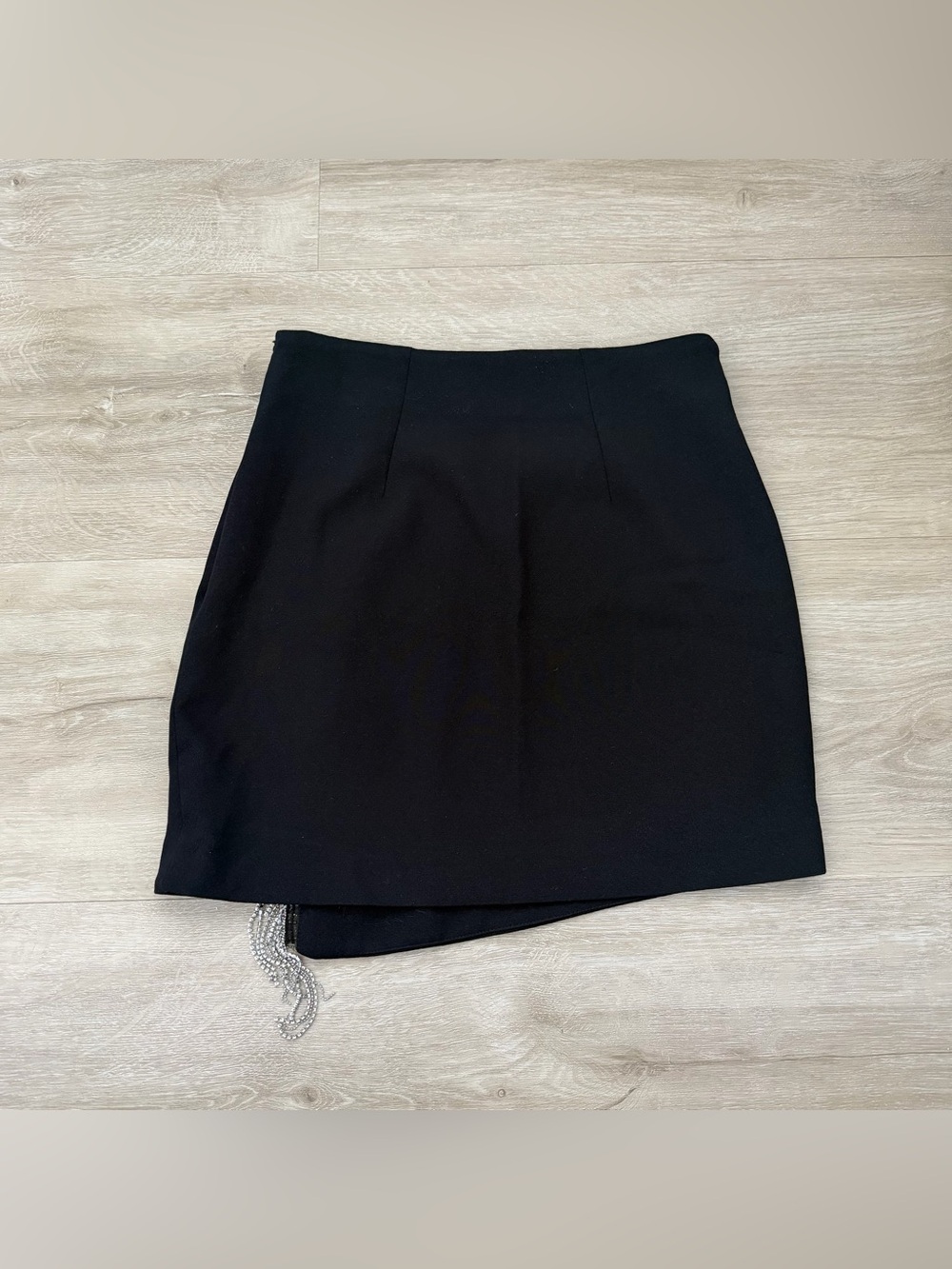 Zara Black Embellished Mini Skirt - Picture 6 of 11